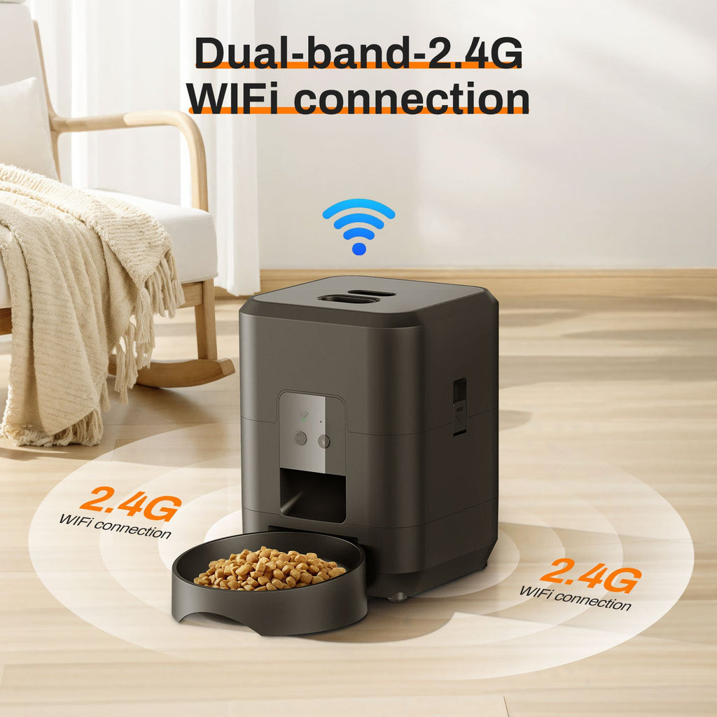 Smart WiFi Automatic Pet Feeder | Timed & Remote Controlled