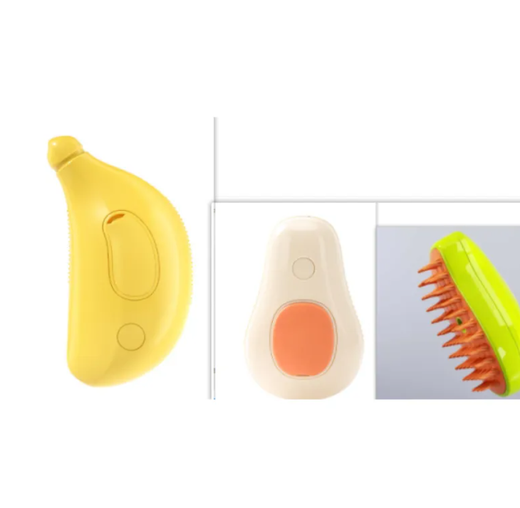 3-in-1 Steam Pet Grooming Brush | Detangle, Massage & Shine