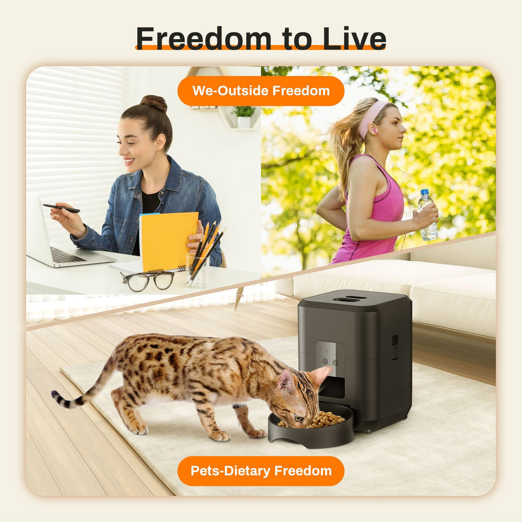 Smart WiFi Automatic Pet Feeder | Timed & Remote Controlled