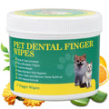 Dog Dental Finger Wipes 110pcs | Fresh Breath & Plaque Removal